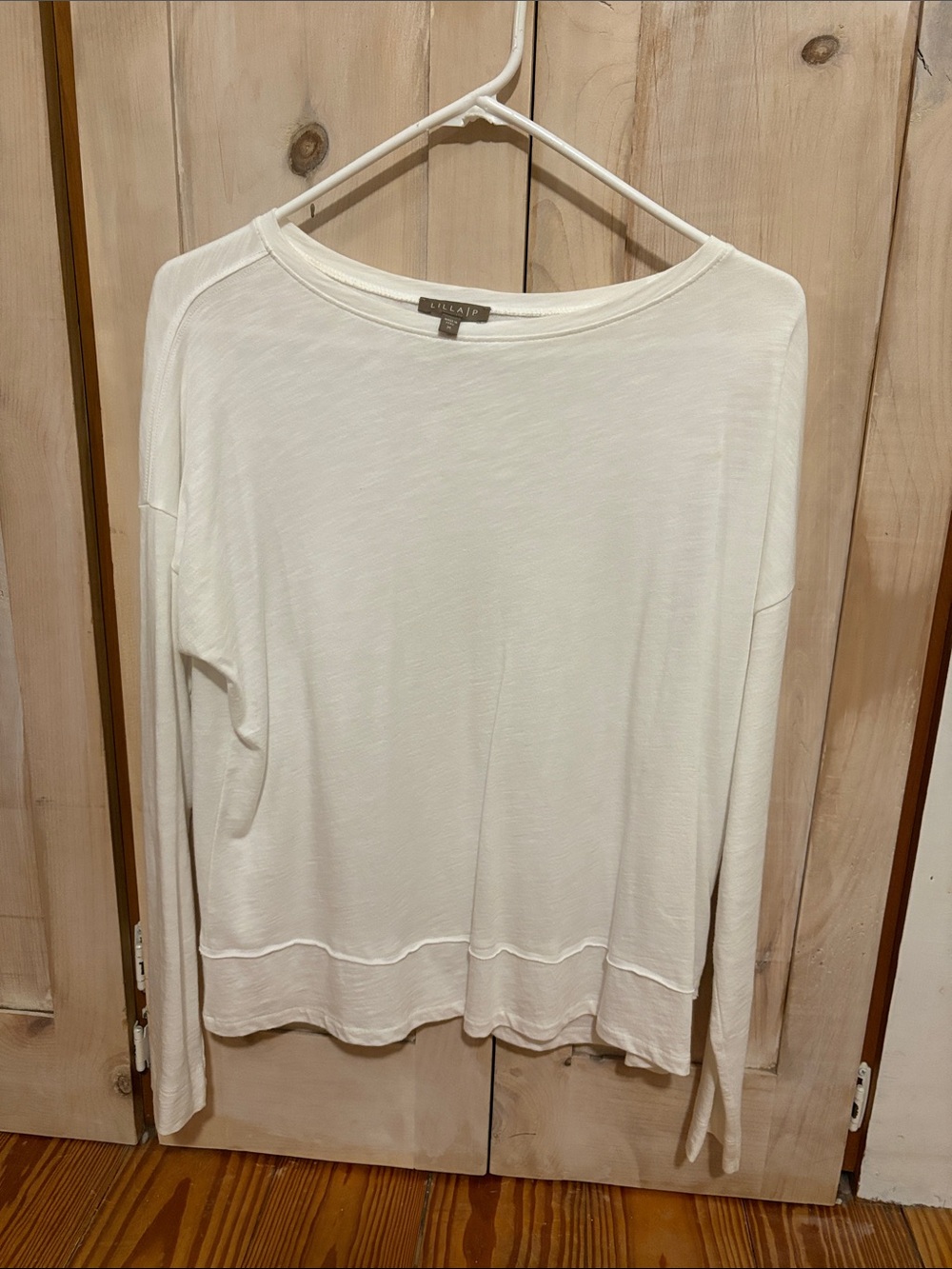 Lilla P Long-Sleeve Lightweight Knit Top